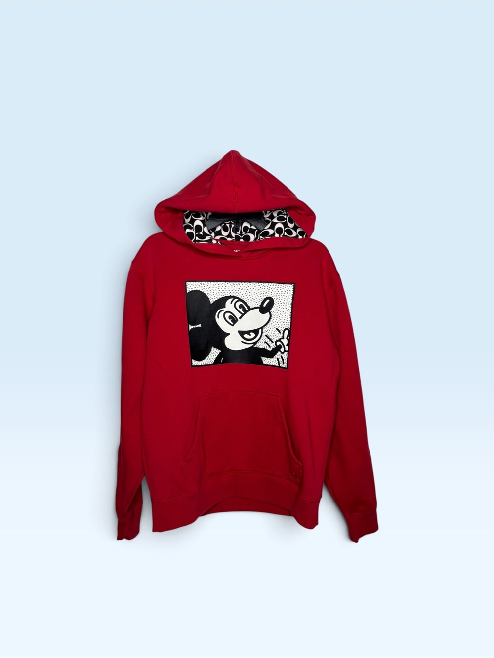 Coach Mickey Red Hoodie Men’s Small